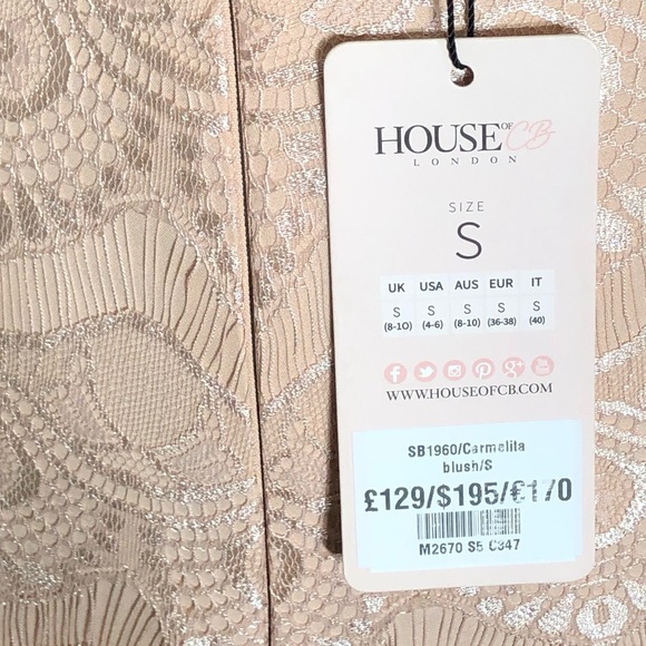 House of CB Carmelita blush dress jumpsuit - Picture 9 of 9